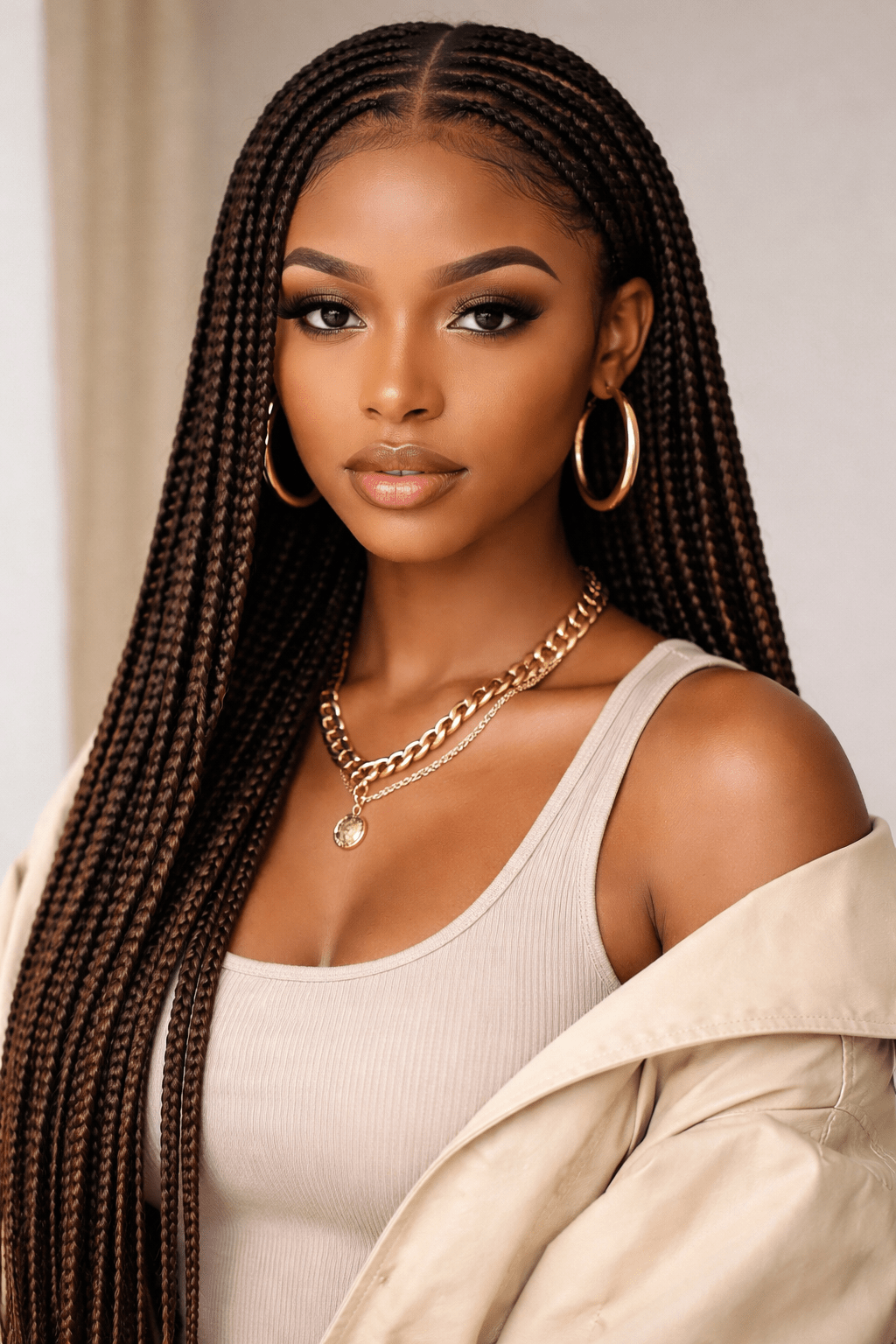 ✨ Regular Knotless Braids (Small / Medium) - Tina Hair Braiding & Weave